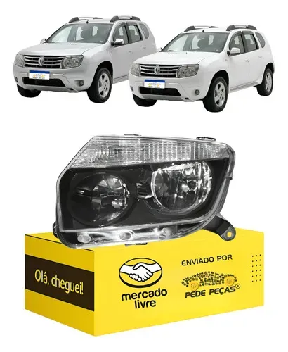 Farol Sinaleira Duster 2012 2013 2014 2015 Masc. Negra L.e Esquerdo/motorista