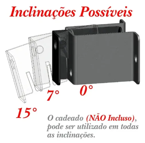 Suporte Universal Inclinável Anti Furto Tv 10 A 65 Cor Preto