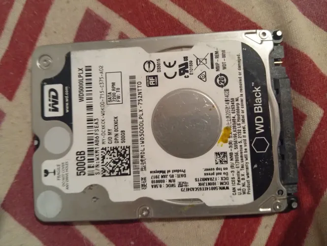 HD WD BLACK 500gb