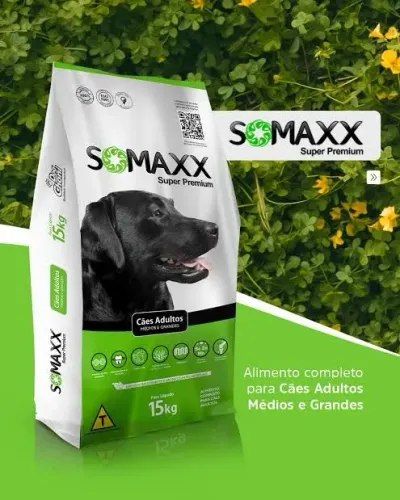 RAÇÃO SOMAXX SUPER PREMIUM 15KG