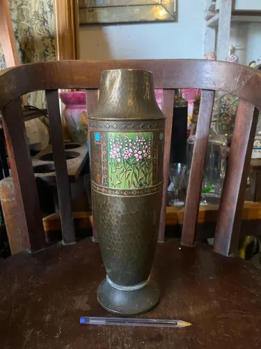 Vaso em cobre Art Nouveau WMF ano de 1910 (ref:334)