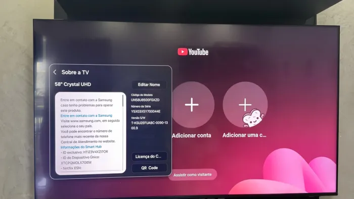 Tv Samsung 58? Crystal UHD