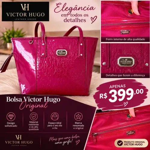 Vendo linda bolsa Victor Hugo!!!! Usada 