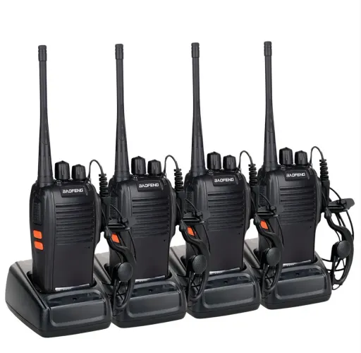 Kit comunicador Baofeng com fone de silicone