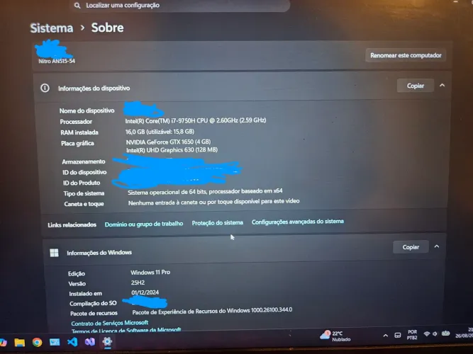 Acer nitro 5 - AN515-54