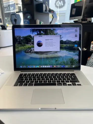 MacBook Pro 15 pol. 8GB RAM / 256GB SSD i7 2012 - seminovo 6 meses de garantia