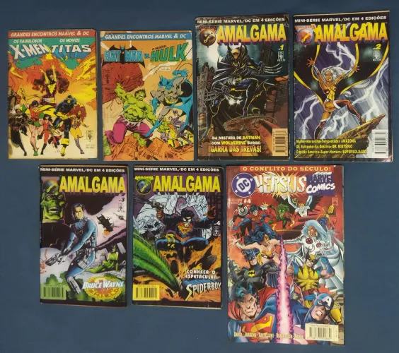 Lote 07 Revistas Encontros Marvel & DC (leia a descrição!)