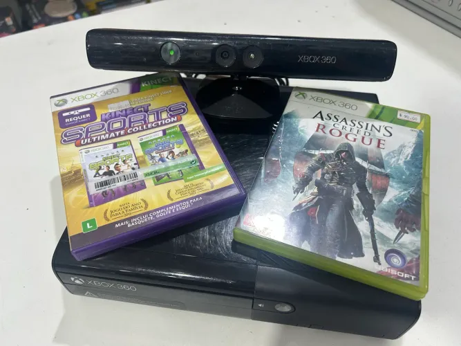 Xbox 360 + kinect + jogos + controle