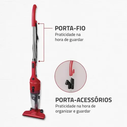 Aspirador Vertical 2 em 1 Mondial Turbo Cycle 1100W AP-36 - Impecável!