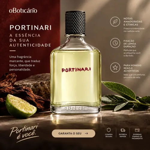 Portinari Desodorante Colônia, 100Ml
