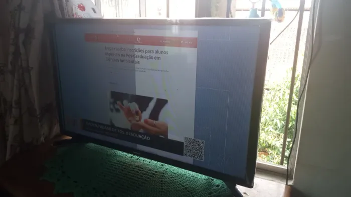 Televisão com defeito de imagem 32 polegadas Samsung