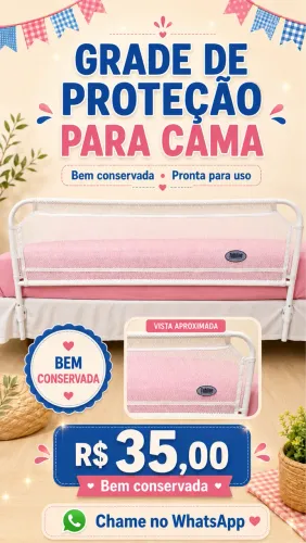 Grade de proteção para cama ? bem conservada