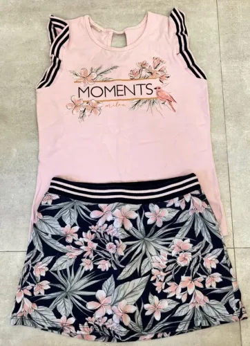 Conjunto short saia e blusa Milon tamanho 12