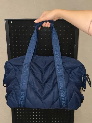 Mala Duffel Matelassê Track&Field - Azul Noturno