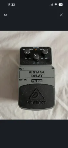 Pedal para guitarra Vintage Delay