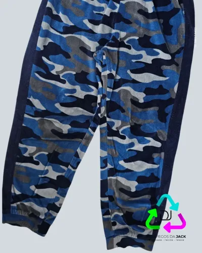 Calça Infantil Importada de Fleece Camuflada