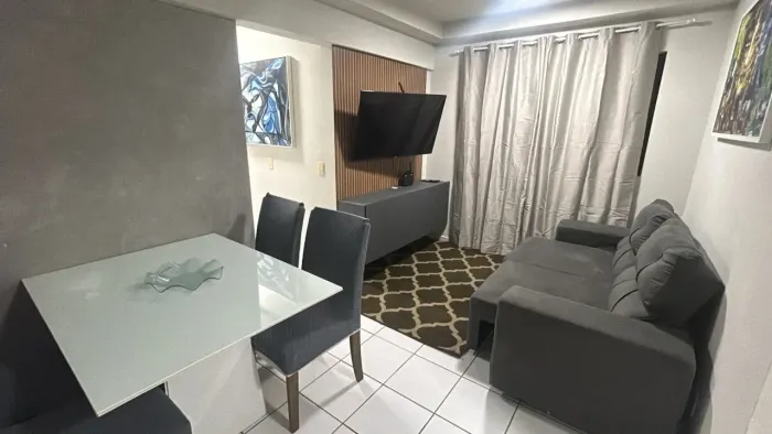 Apartamento 2/4 Sendo 01 Suite - Mobiliado - Ecogarden Ponta Negra