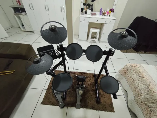 Bateria eletrônica Yamaha dtx 450 aceito troca por bateria acústica