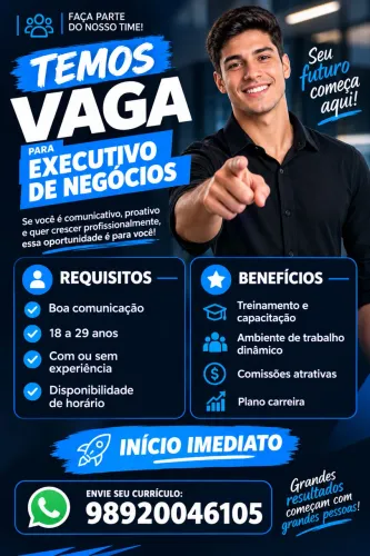 Vaga para executivo de negócios