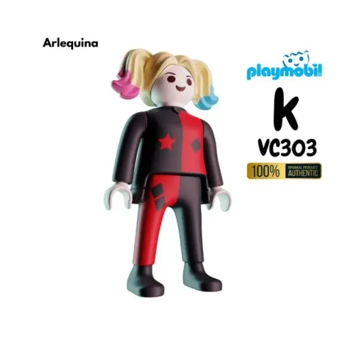 Arlequina Colecionáveis Surpresas Kinder Ovo DC Playmobil 2026