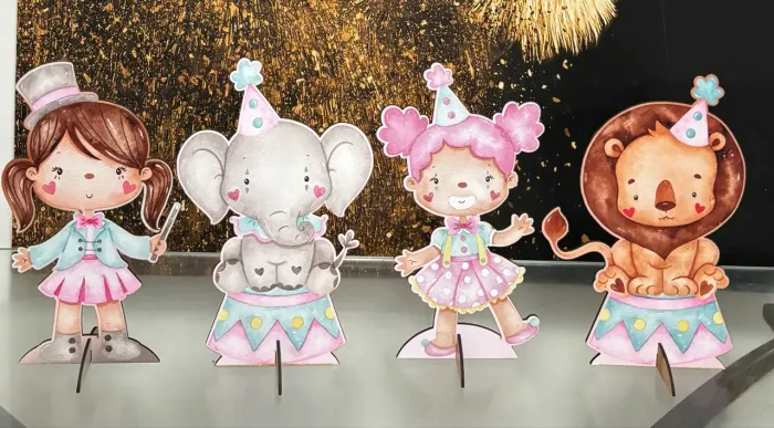 Display Decorativo Tema Circo Infantil | Kit R$30 | Unidade R$10