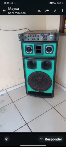 Vendo som baianinha com blutuf bate muito 700 baixei pra vender logo ZAP *