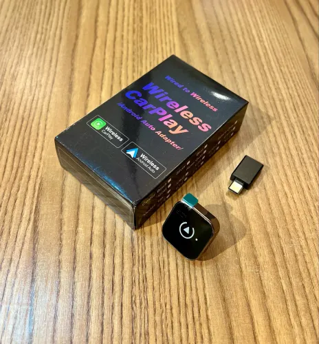 Adaptador Wireless CarPlay Android Auto Sem Fio USB Tipo-C