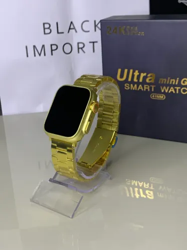 Smartwatch Ultra Gold MINI (41mm) Pulseira de Metal Premium