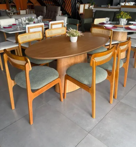 VENDO MESA DE JANTAR COM 6 CADEIRAS NOVA DE FABRICA ENTREGAMOS PARA TODO DF E ENTORNO 