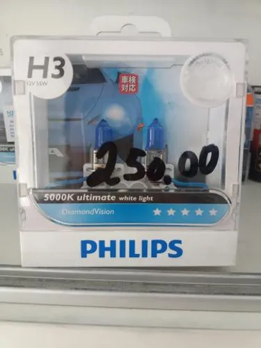 Lâmpada philps h3 5000k o par colocado