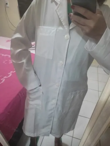 Jaleco branco unissex P