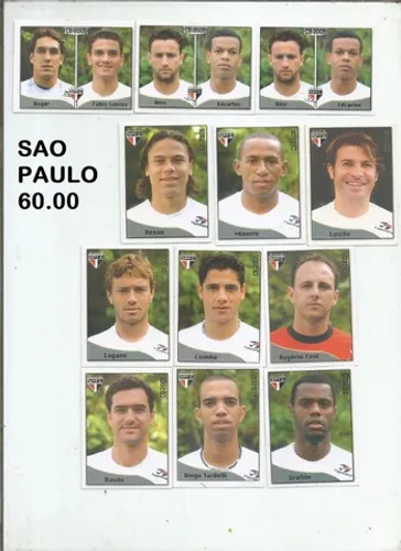 figurinhas campeonato brasileiro 2005 / 2009