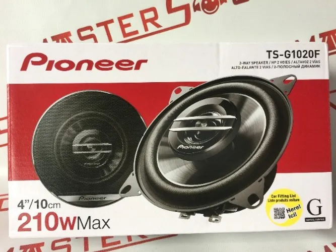 Par de alto falante Pioneer. 4'polegadas original ts-g1020f 210watts 30rms instalado