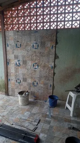 Coberturas, assentamento de pisos 