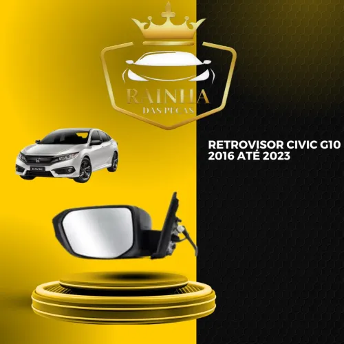 Retrovisor Civic G10 2016 até 2023