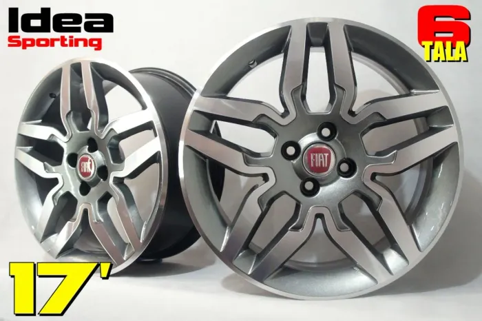 Roda aro 15 fiat Idea Sporting grafite com diamantado 4x98 jogo