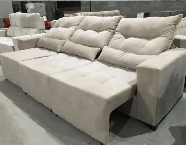 MEGA PROMOÇÃO SOFÁ RETRÁTIL 3 LUGARES 