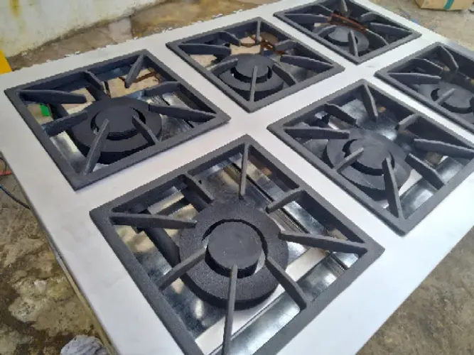 fogão industrial 4 bocas em aço inox