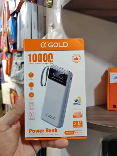Power Bank 1000 mAh - Bateria de Polímero de Íon-Lítio