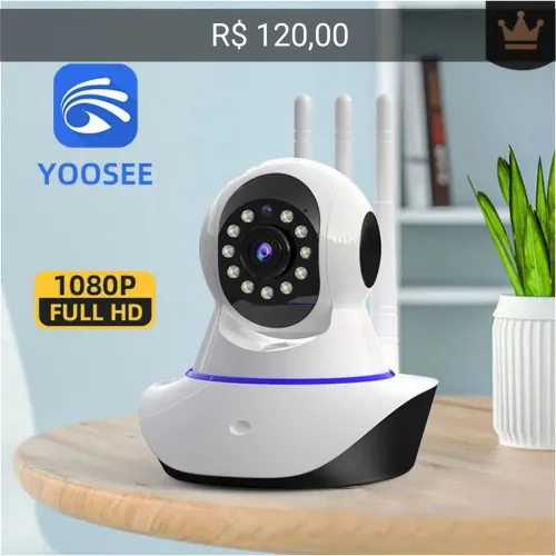 Câmera de Segurança Wi-Fi ip robô 360 baba eletronica wifi Yoosee