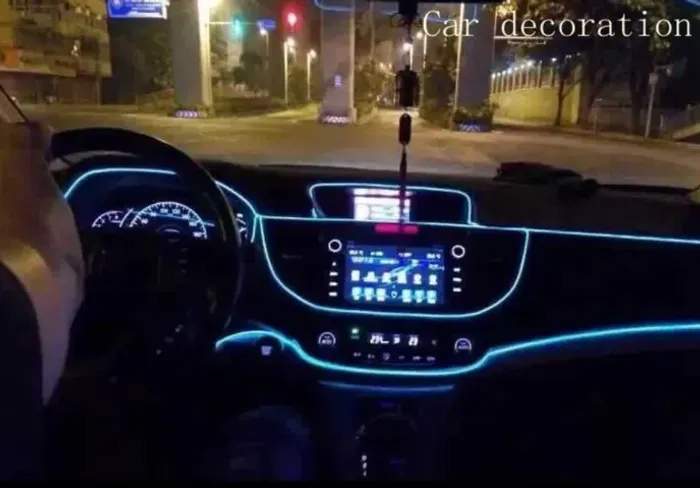Fita Led Flexivel Luz Interna Neon Painel Carro 1 Metro   Arduino Automação COD-CP581 
