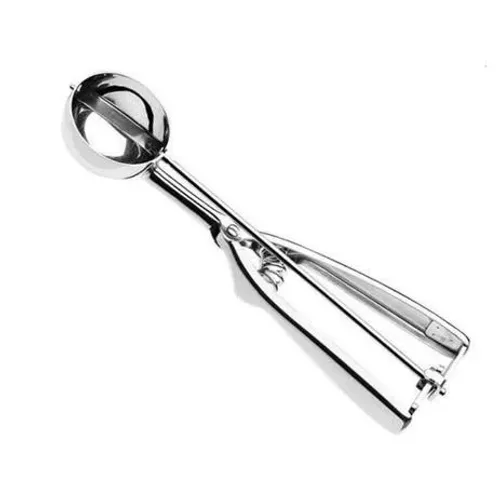 Colher De Sorvete E Doces Inox E Metal Com Ejetor Kehome