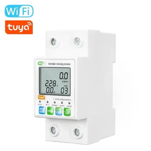 Protetor De Carga Wifi - Monitor de consumo Automático Inteligente - Tuya