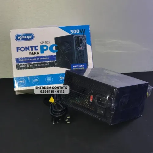 Fonte Gamer ATX 500w Silenciosa Bivolt Manual (frete gratis)