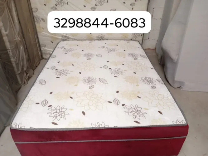 Cama Box Casal com Camada de Espuma Densidade D-28
