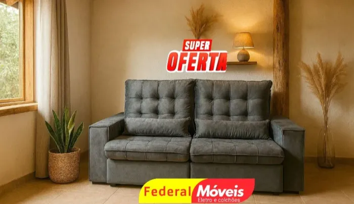 Sofá 2 Lugares Retrátil e Reclinável 2,00m - Novo! - Perfeito para Seu Lar!