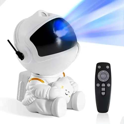 Astronauta Mini Projetor Estrelado Decoração Estrelas Luz Noturna Lâmpada