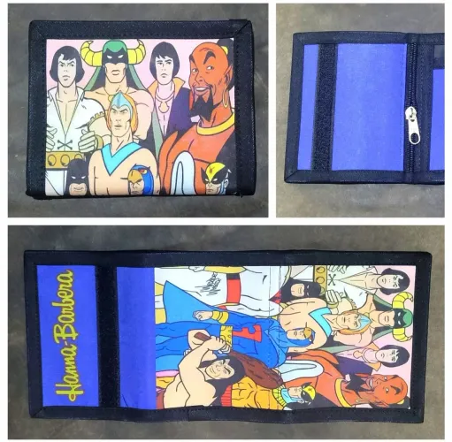 Carteira nova com velcro Herois Hanna Barbera tema anos 80 e 90