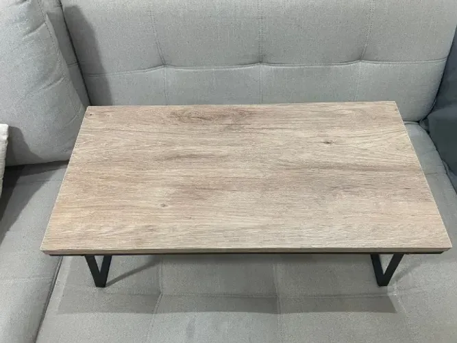  Mesa Dobrável Strassis Design SD-3006 Metal e MDF Cor: Preto