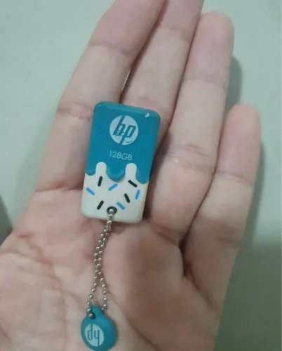 Pen Drive HP 128GB - Design Exclusivo de Picolé!
